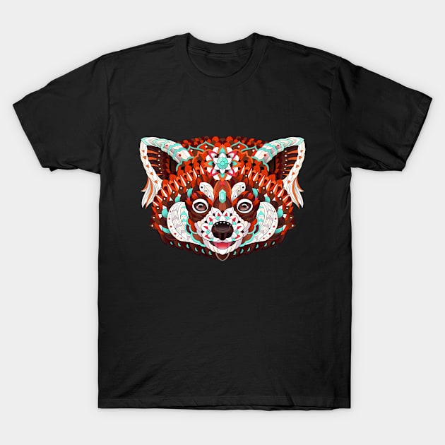 Ethnic Red Panda T-Shirt by GoshaDron